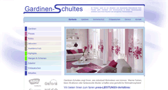 Desktop Screenshot of gardinen-schultes.de